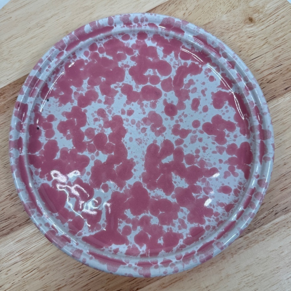 Vintage Bennington Potters Pink Agate Salad Plate 7.5"